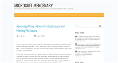 Desktop Screenshot of microsoftmercenary.com