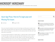 Tablet Screenshot of microsoftmercenary.com